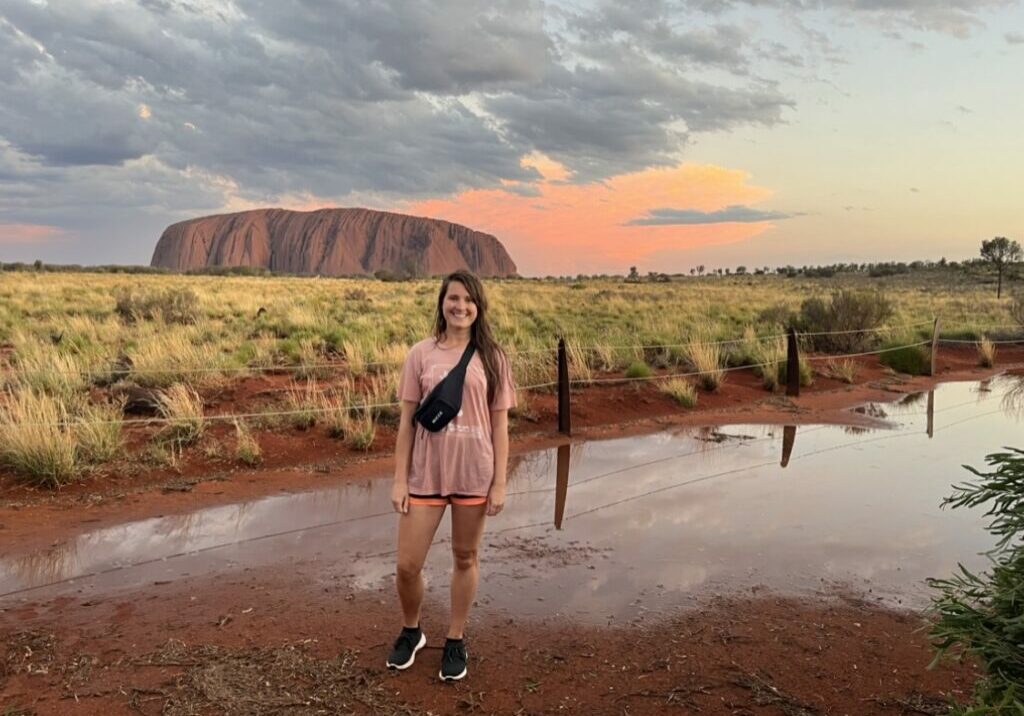 Uluru soaked sunset